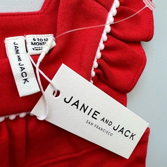 NWT JANIE AND JACK ruffle top size 6-12 months - Picture 4 of 5